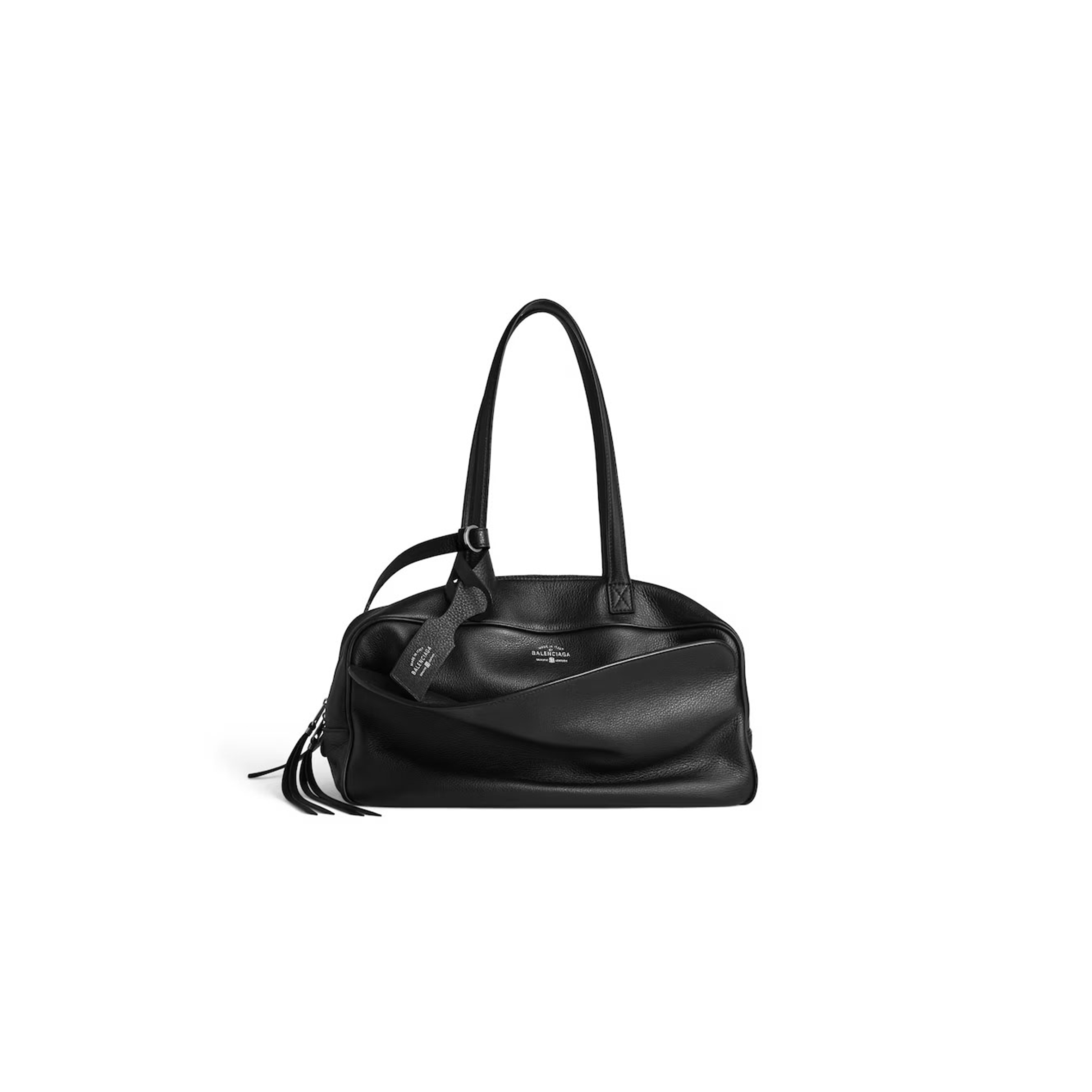 Ba1en*iaga women''s carrie bowling bag medium in black 8264252abnd1000 (35.8*18.7*16.5cm)